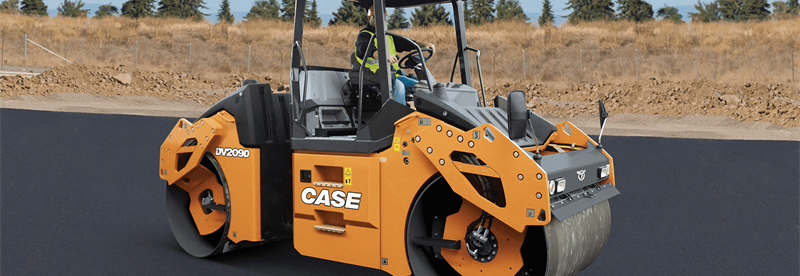 CASE Construction DV209D on Asphalt
