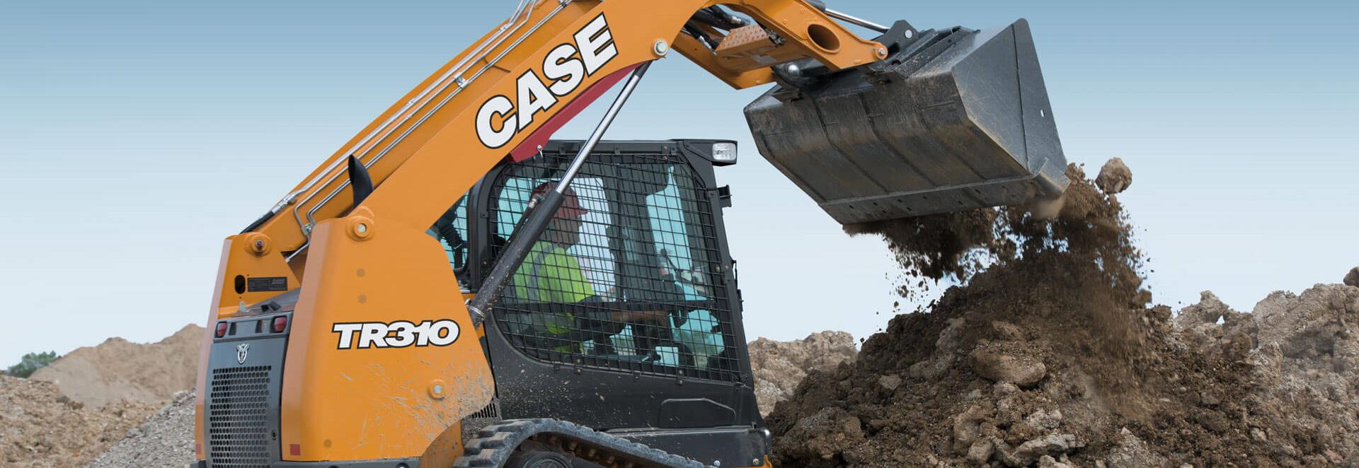 CASE Construction TR310 Compact Track Loader at Work