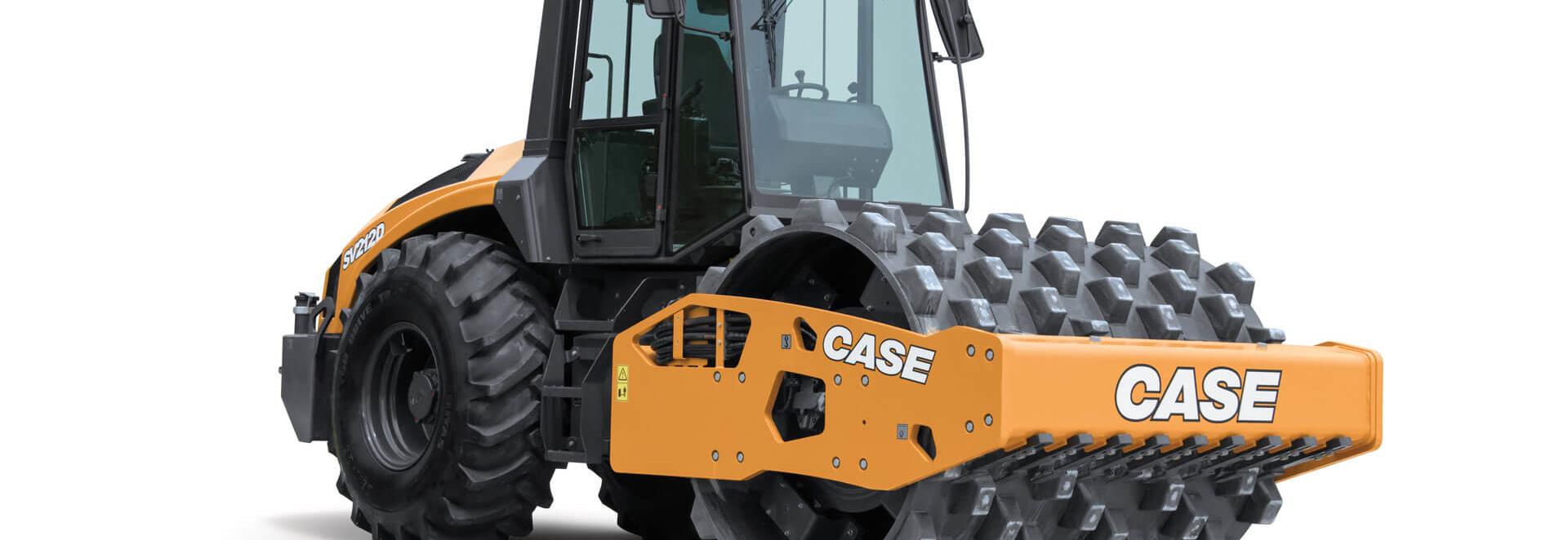 CASE Construction SV212D on White Background